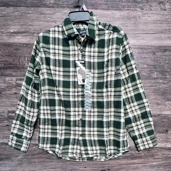 Eddie Bauer Green Casual Button Down Shirt Mens Small - Picture 1 of 7
